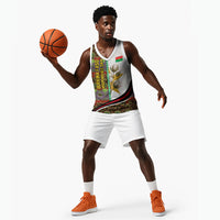 Burkina Faso Independence Day Coat Of Arms Basketball Jersey National Stallion Shield