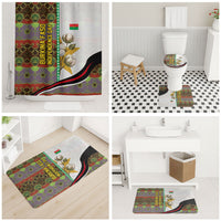Burkina Faso Independence Day Coat Of Arms Bathroom Set National Stallion Shield