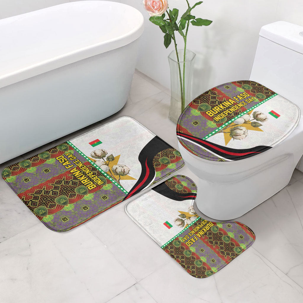 Burkina Faso Independence Day Coat Of Arms Bathroom Set National Stallion Shield