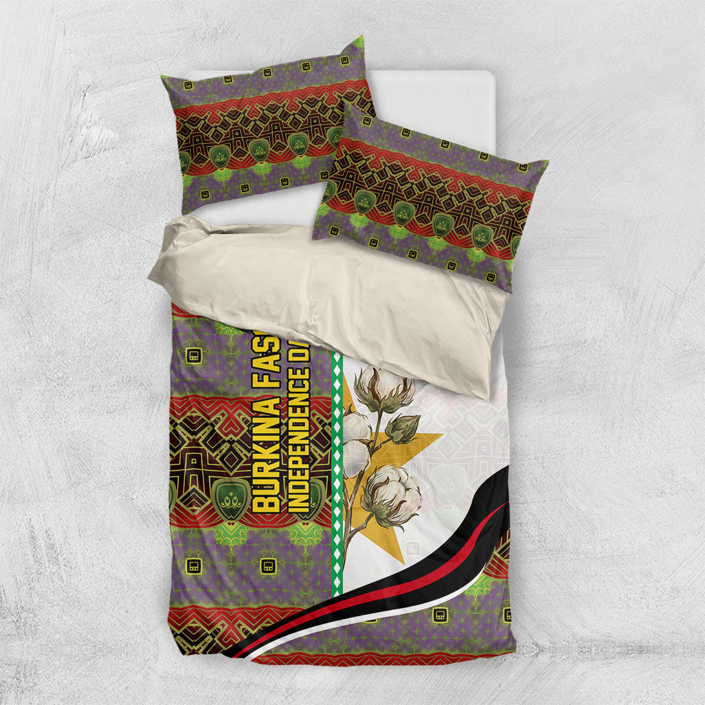 Burkina Faso Independence Day Coat Of Arms Bedding Set National Stallion Shield