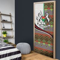 Burkina Faso Independence Day Coat Of Arms Door Cover National Stallion Shield