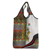 Burkina Faso Independence Day Coat Of Arms Grocery Bag National Stallion Shield