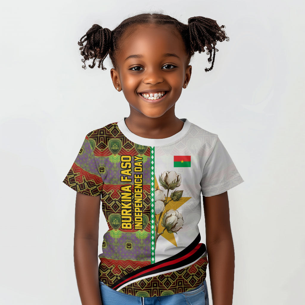 Burkina Faso Independence Day Coat Of Arms Kid T shirt National Stallion Shield