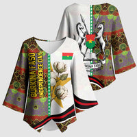 Burkina Faso Independence Day Coat Of Arms Kimono Sleeve Blouse National Stallion Shield