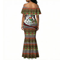 Burkina Faso Independence Day Coat Of Arms Mermaid Dress National Stallion Shield
