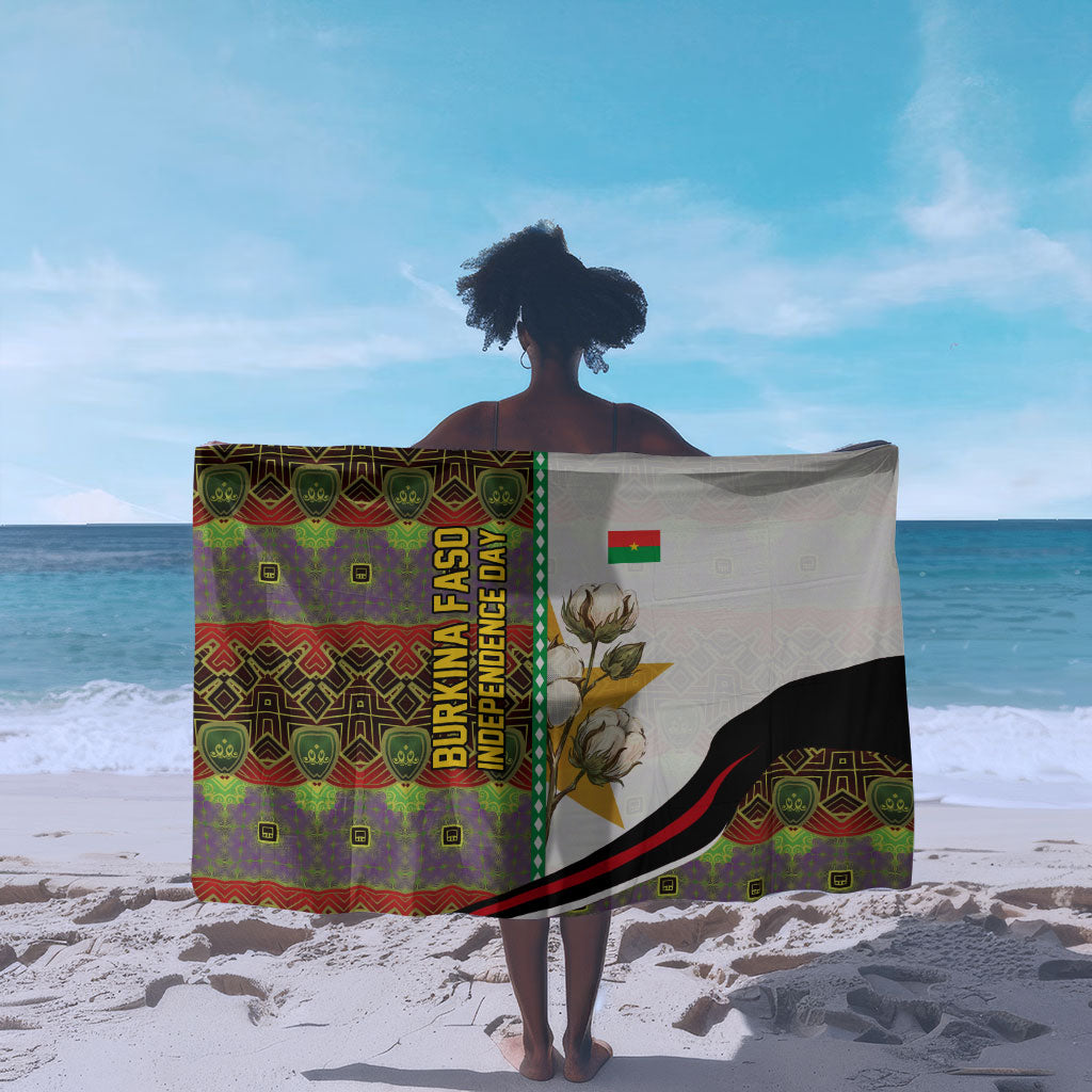 Burkina Faso Independence Day Coat Of Arms Sarong National Stallion Shield