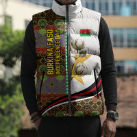 Burkina Faso Independence Day Coat Of Arms Sleeveless Puffer Jacket National Stallion Shield