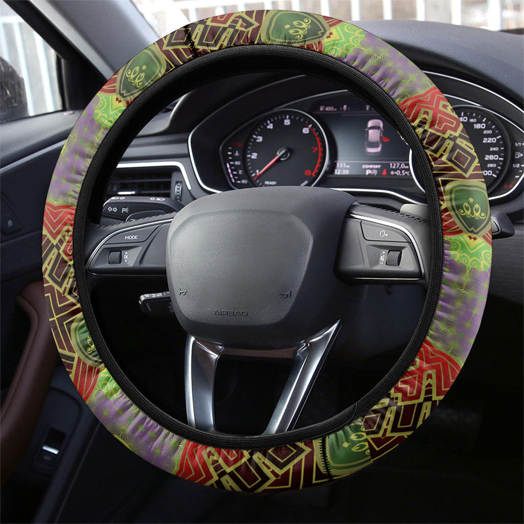 Burkina Faso Independence Day Coat Of Arms Steering Wheel Cover National Stallion Shield