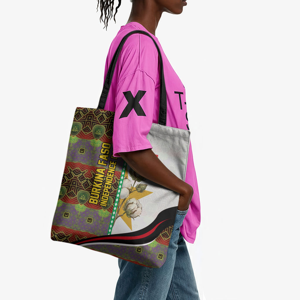 Burkina Faso Independence Day Coat Of Arms Tote Bag National Stallion Shield