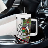 Burkina Faso Independence Day Coat Of Arms Tumbler With Handle National Stallion Shield