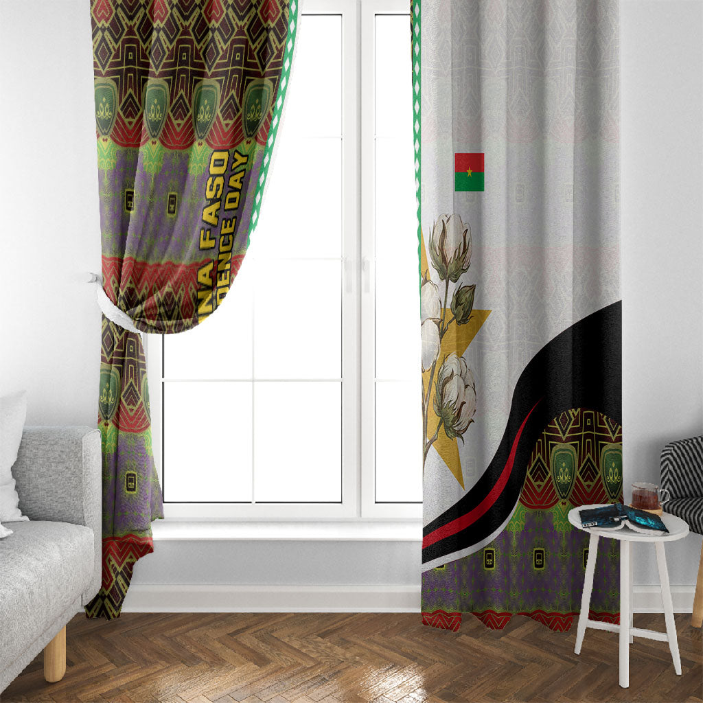 Burkina Faso Independence Day Coat Of Arms Window Curtain National Stallion Shield