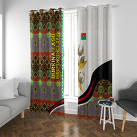 Burkina Faso Independence Day Coat Of Arms Window Curtain National Stallion Shield