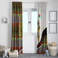 Burkina Faso Independence Day Coat Of Arms Window Curtain National Stallion Shield