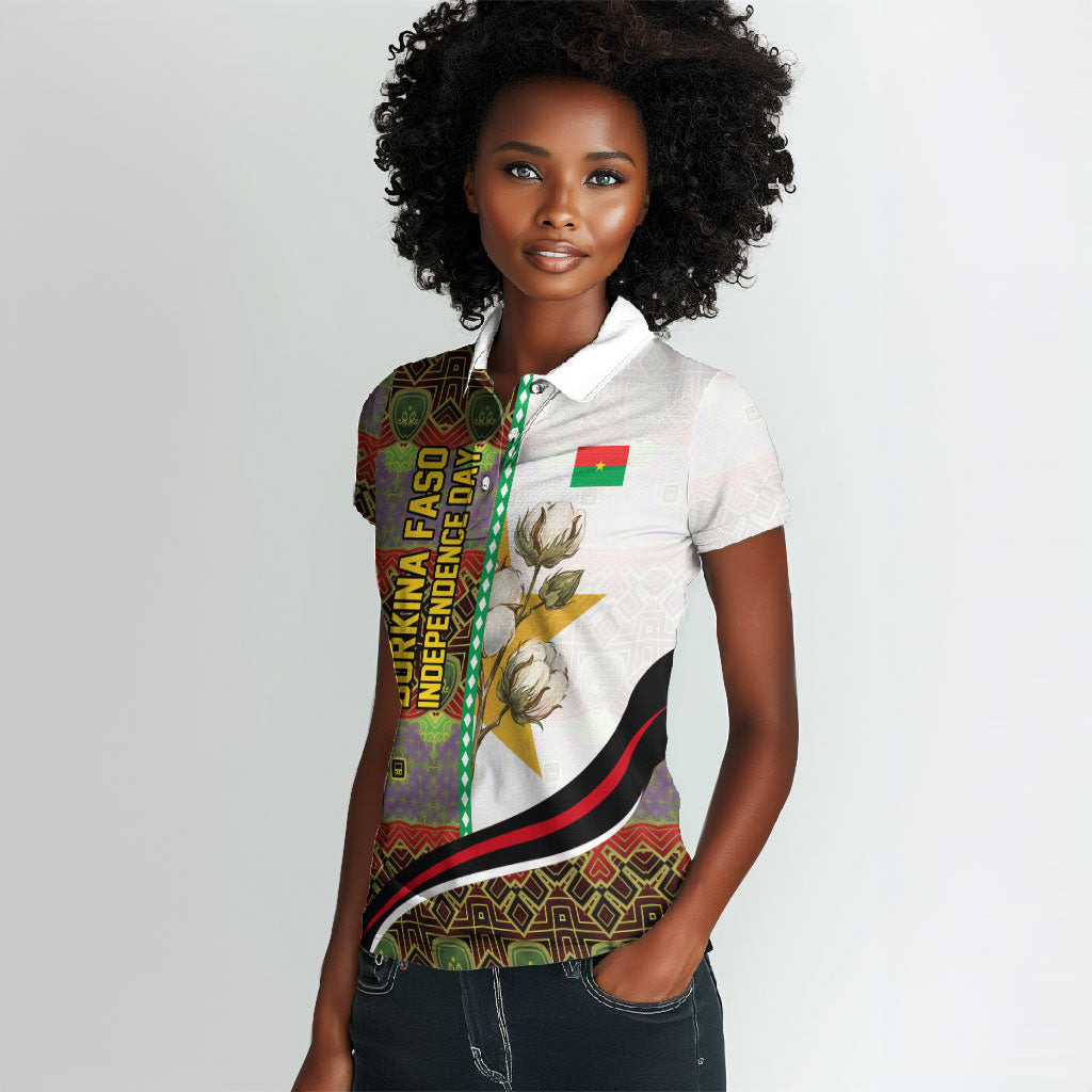 Burkina Faso Independence Day Coat Of Arms Women Polo Shirt National Stallion Shield