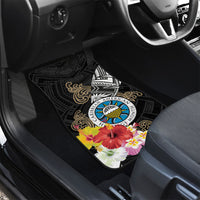Caribbean American Heritage Month Car Mats Tribal Pattern Tropical Hibiscus Flower