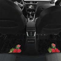 Caribbean American Heritage Month Car Mats Tropical Hibiscus Flower Tribal Tattoo