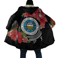 Caribbean American Heritage Month Cloak Tropical Hibiscus Flower Tribal Tattoo