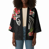 Caribbean American Heritage Month Kimono Tropical Hibiscus Flower Tribal Tattoo