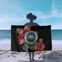 Caribbean American Heritage Month Sarong Tropical Hibiscus Flower Tribal Tattoo