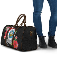 Caribbean American Heritage Month Travel Bag Tropical Hibiscus Flower Tribal Tattoo