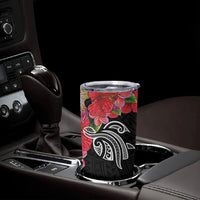 Caribbean American Heritage Month Tumbler Cup Tropical Hibiscus Flower Tribal Tattoo