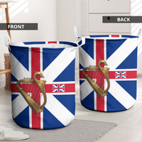 Commonwealth Of England Flag Golden Harp Laundry Basket Historical British Heritage