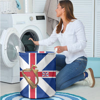 Commonwealth Of England Flag Golden Harp Laundry Basket Historical British Heritage