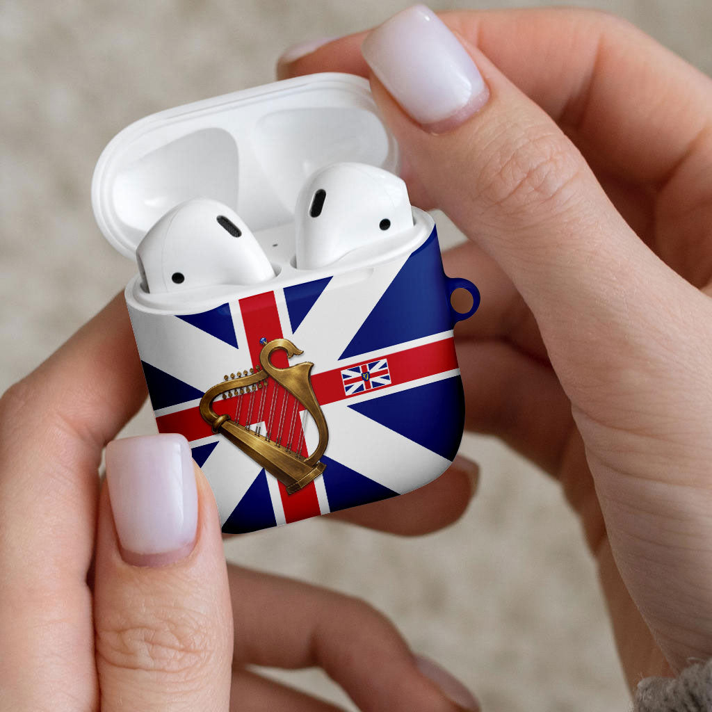 Commonwealth Of England Flag Golden Harp AirPods Case Historical British Heritage