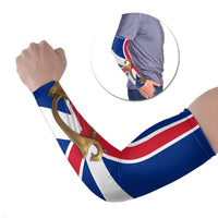 Commonwealth Of England Flag Golden Harp Arm Sleeves Historical British Heritage