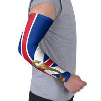 Commonwealth Of England Flag Golden Harp Arm Sleeves Historical British Heritage