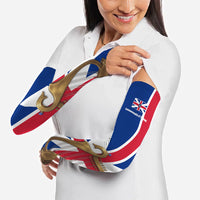 Commonwealth Of England Flag Golden Harp Arm Sleeves Historical British Heritage