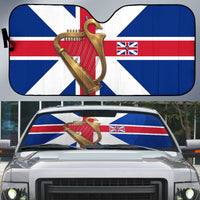 Commonwealth Of England Flag Golden Harp Auto Sun Shade Historical British Heritage