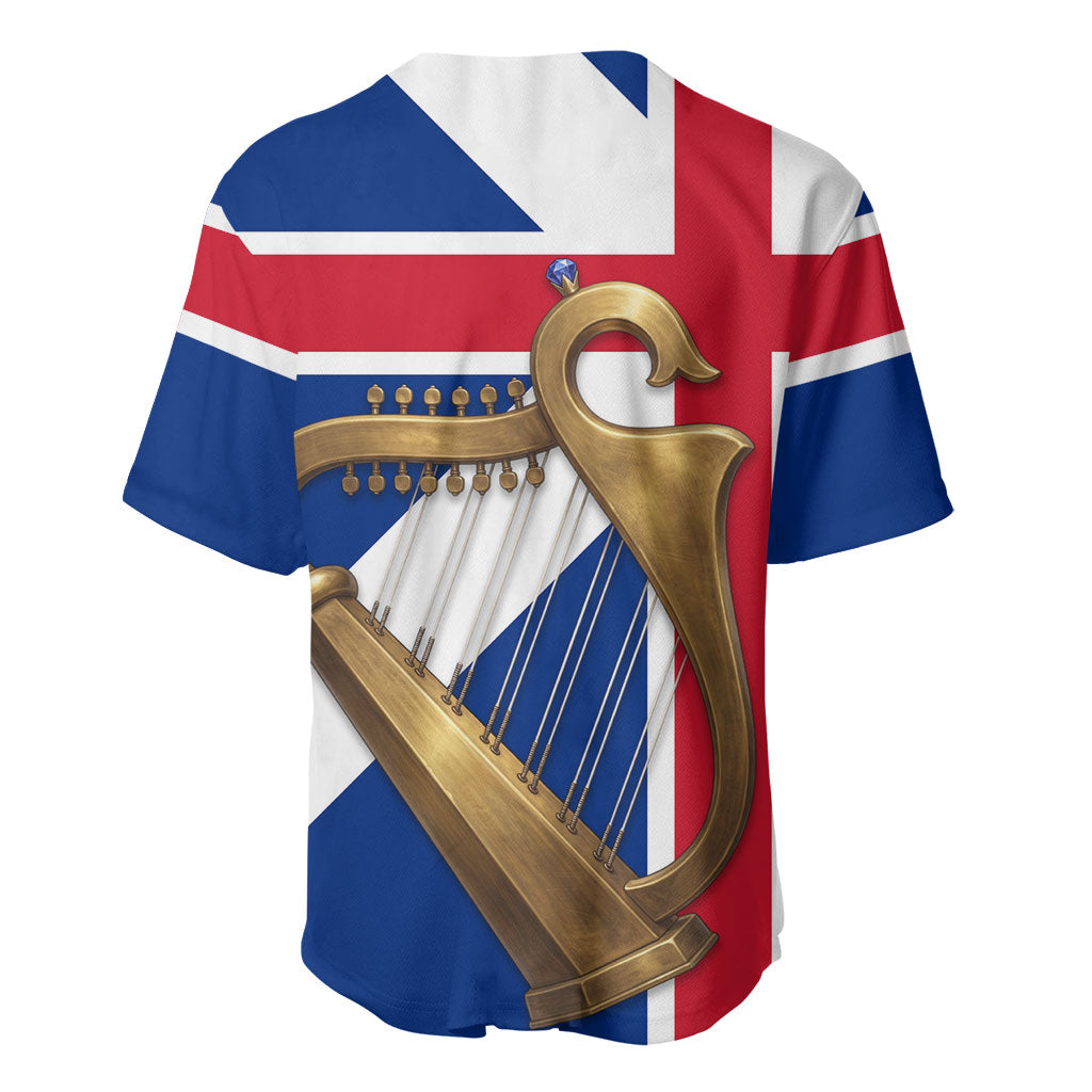 Commonwealth Of England Flag Golden Harp Baseball Jersey Historical British Heritage