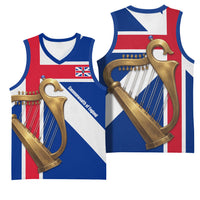 Commonwealth Of England Flag Golden Harp Basketball Jersey Historical British Heritage
