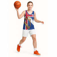 Commonwealth Of England Flag Golden Harp Basketball Jersey Historical British Heritage