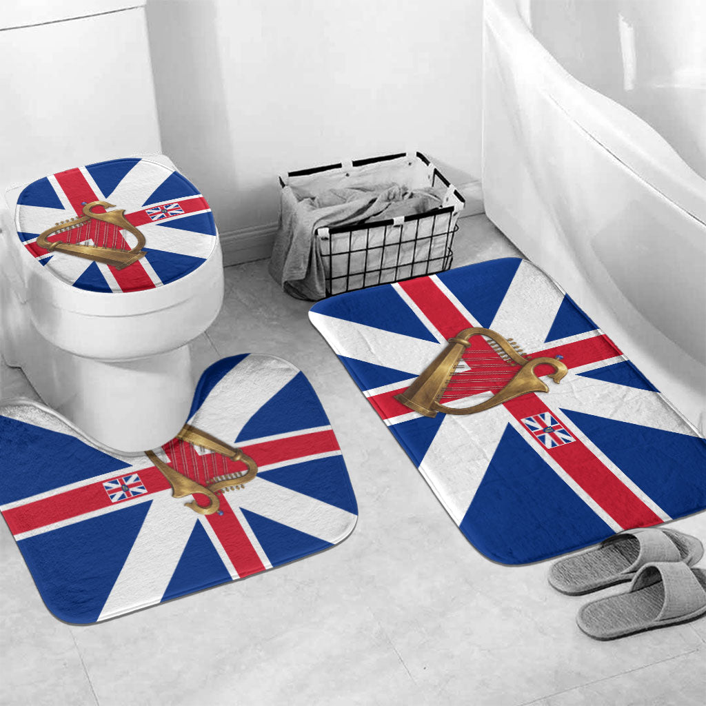 Commonwealth Of England Flag Golden Harp Bathroom Set Historical British Heritage