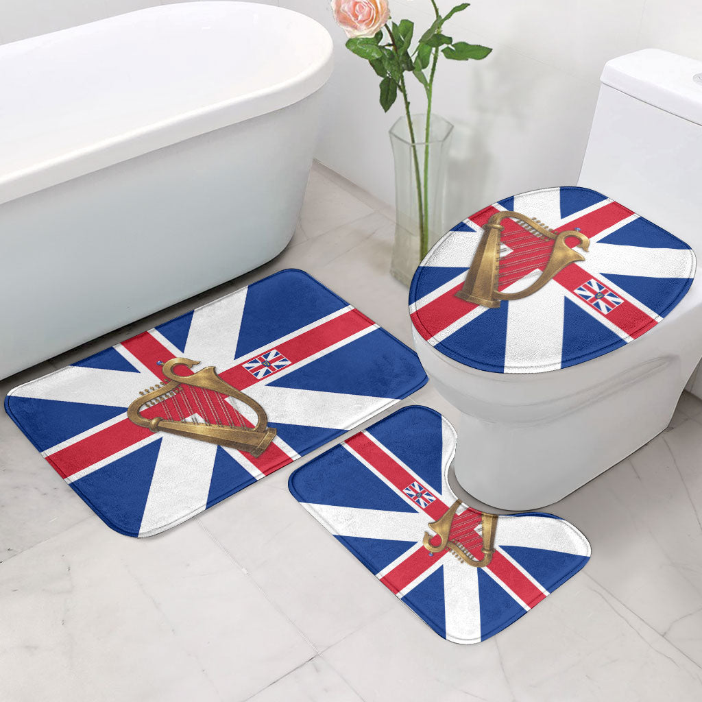 Commonwealth Of England Flag Golden Harp Bathroom Set Historical British Heritage