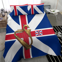 Commonwealth Of England Flag Golden Harp Bedding Set Historical British Heritage