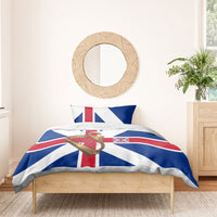 Commonwealth Of England Flag Golden Harp Bedding Set Historical British Heritage