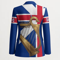 Commonwealth Of England Flag Golden Harp Blazer Historical British Heritage