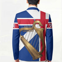Commonwealth Of England Flag Golden Harp Blazer Historical British Heritage