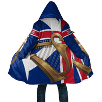 Commonwealth Of England Flag Golden Harp Cloak Historical British Heritage