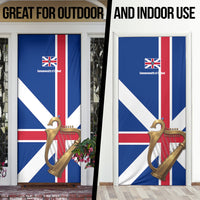 Commonwealth Of England Flag Golden Harp Door Cover Historical British Heritage