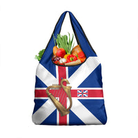 Commonwealth Of England Flag Golden Harp Grocery Bag Historical British Heritage