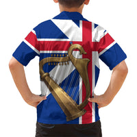 Commonwealth Of England Flag Golden Harp Hawaiian Shirt Historical British Heritage