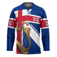 Commonwealth Of England Flag Golden Harp Hockey Jersey Historical British Heritage