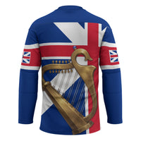 Commonwealth Of England Flag Golden Harp Hockey Jersey Historical British Heritage