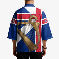 Commonwealth Of England Flag Golden Harp Kimono Historical British Heritage