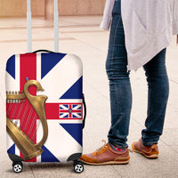 Commonwealth Of England Flag Golden Harp Luggage Cover Historical British Heritage