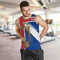 Commonwealth Of England Flag Golden Harp Men Tank Top Historical British Heritage